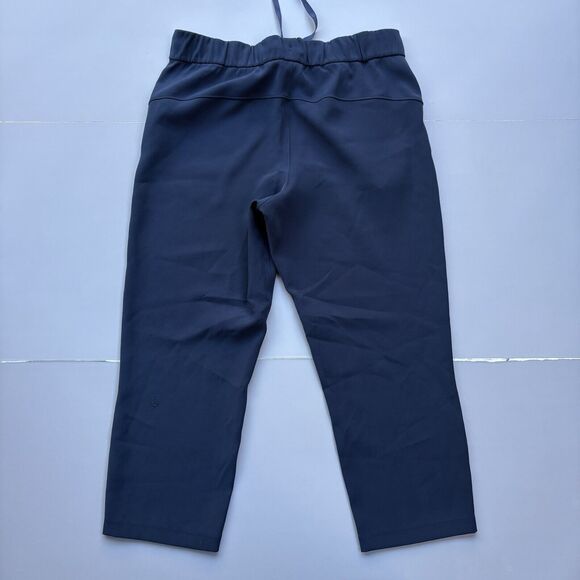 Lululemon On The Fly Crop Woven  Jogger Travel Pants Blue Elastic Waist Pull On - Picture 2 of 13